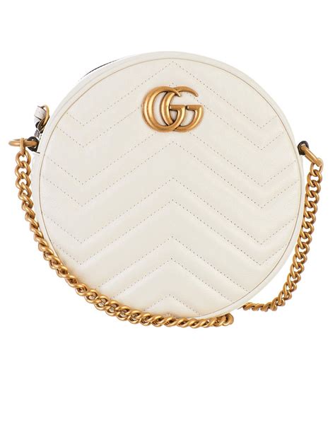 borsa gucci bianca vernice|Gucci leather shoulder bag.